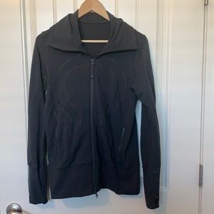 Lululemon gray track jacket with hood